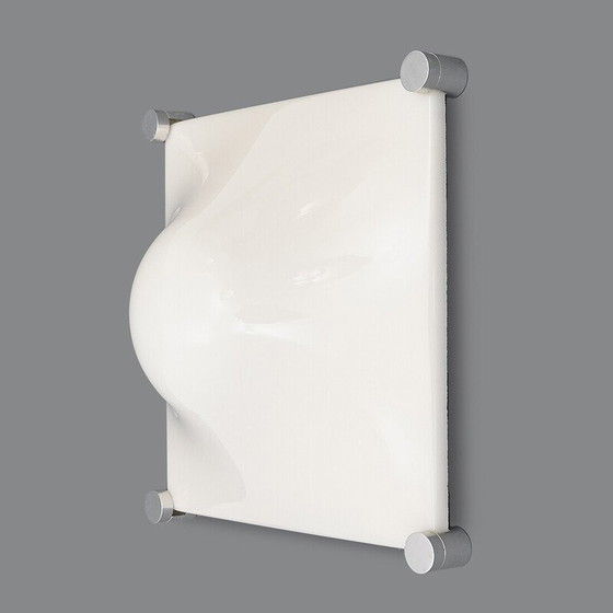 Image 1 of Vintage "Bolla" ceiling lamp in metal and aluminum by Elio Martinelli for Martinelli Luce, 1970