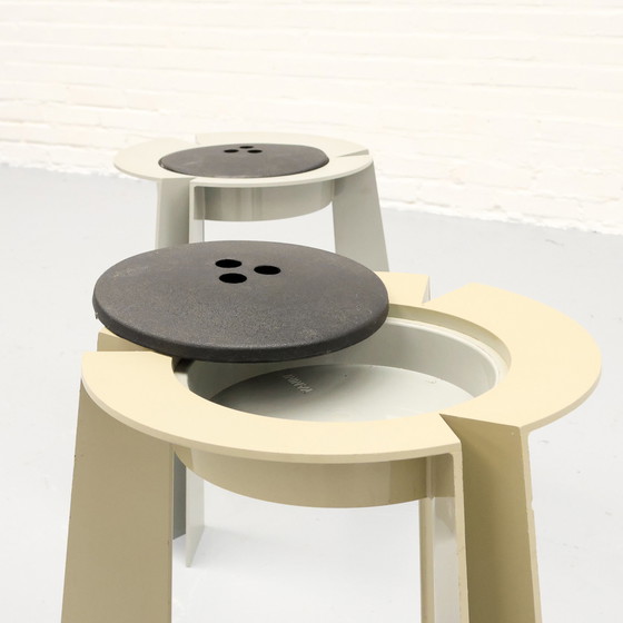 Image 1 of Set Of 2 Stools Allesandro Mendini For Venini 80S