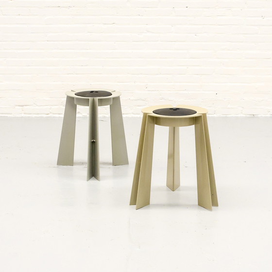 Image 1 of Set Of 2 Stools Allesandro Mendini For Venini 80S