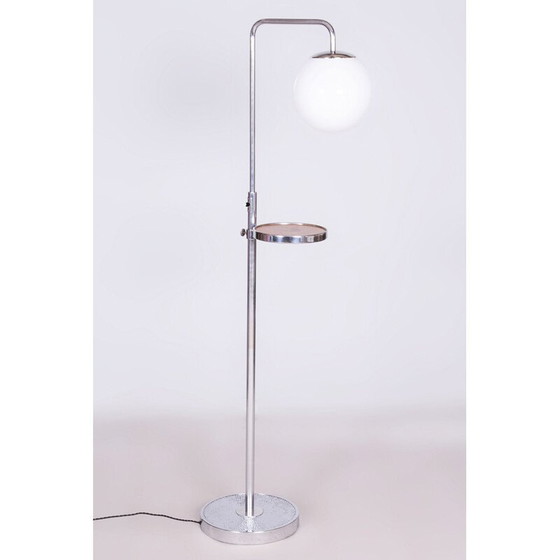 Image 1 of Vintage floor lamp in chromed steel and glass by Hynek Gottwald, Czechoslovakia