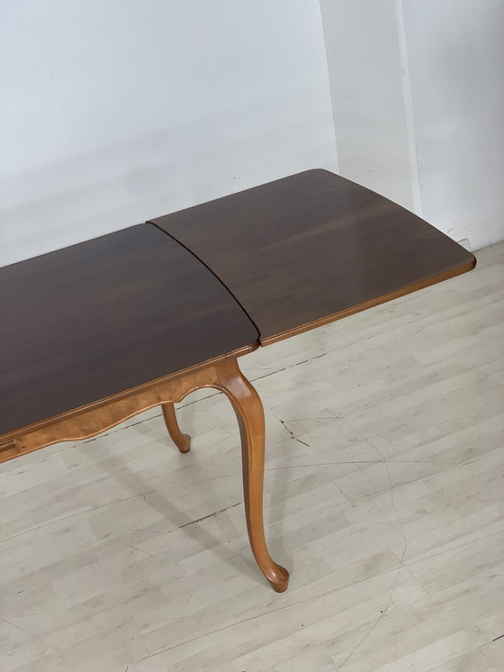 Image 1 of Tavolo da pranzo Chippendale anni '60, tavolo da pranzo, tavolo da cucina allungabile, vintage