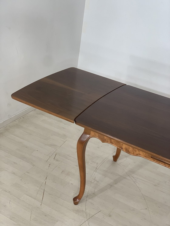 Image 1 of Tavolo da pranzo Chippendale anni '60, tavolo da pranzo, tavolo da cucina allungabile, vintage