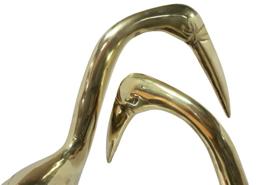 Image 1 of 2x brass herons XL