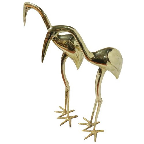 Image 1 of 2x brass herons XL