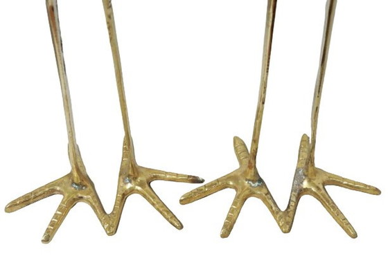 Image 1 of 2x brass herons XL