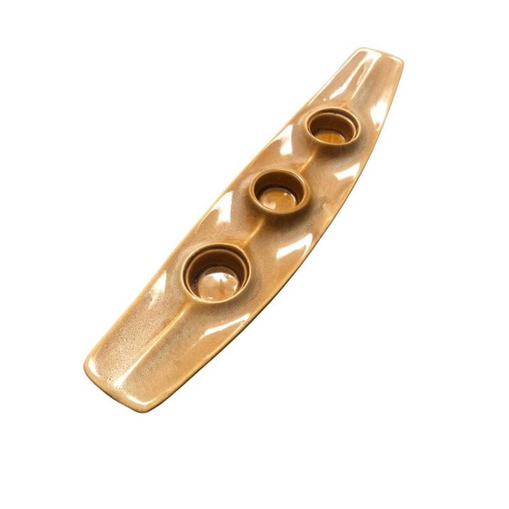 Image 1 of Vintage glazed ceramic candlestick by Adam Sadulski for Mirostowice Ceramic Factory, Poland 1970