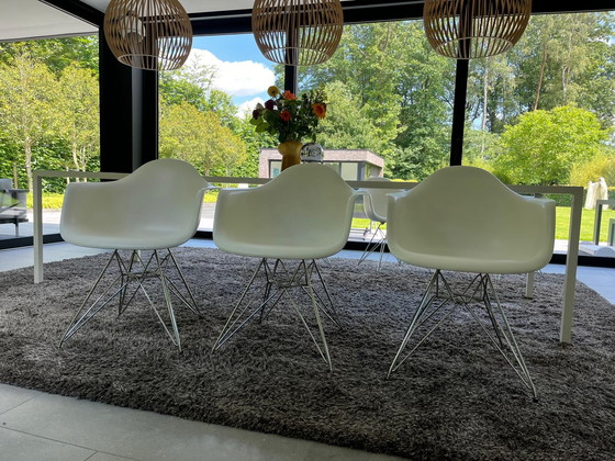 Image 1 of 6x Eames Dar Armchair White