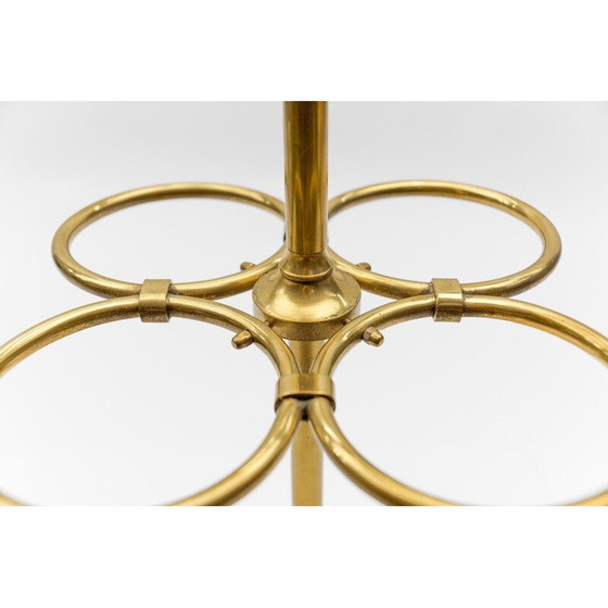 Image 1 of Vintage hammered brass umbrella stand, Austria 1960