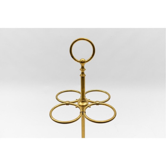 Image 1 of Vintage hammered brass umbrella stand, Austria 1960