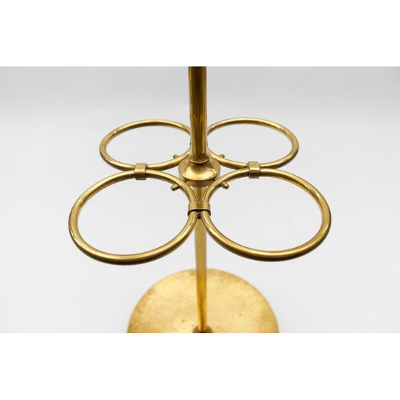Image 1 of Vintage hammered brass umbrella stand, Austria 1960