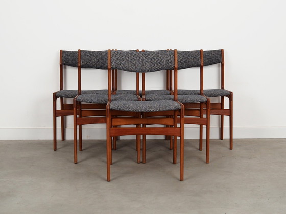 Image 1 of Set Of Six Teak Chairs, Danish Design, 1960S, Production: Denmark