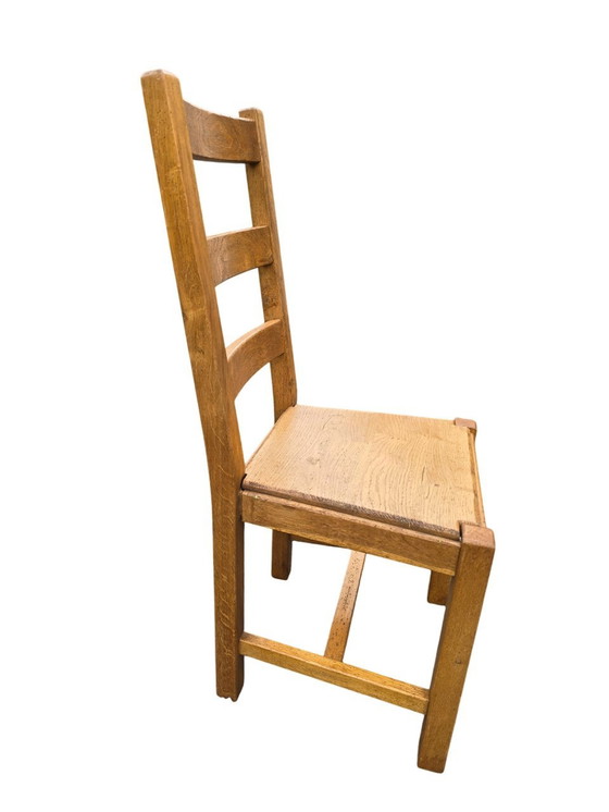 Image 1 of Set Of 6 Solid Wood Chairs