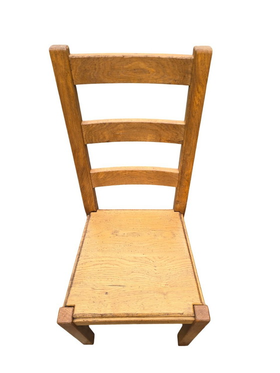 Image 1 of Set Of 6 Solid Wood Chairs