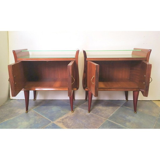 Pair of vintage night stands by Paolo Buffa, 1950s