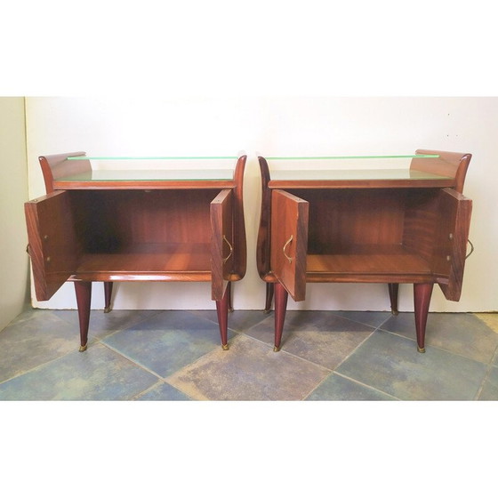 Image 1 of Pair of vintage night stands by Paolo Buffa, 1950s