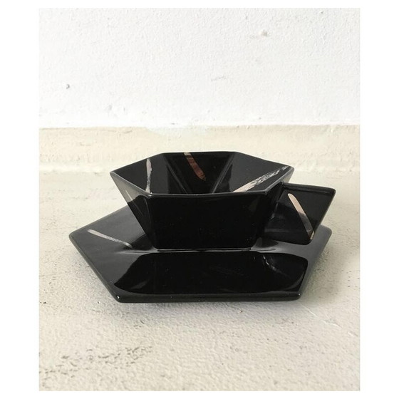 Image 1 of Vintage geometric tea set in hexagonal and triangular shapes, 1980
