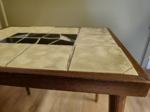Table d'appoint vintage en mosaïque