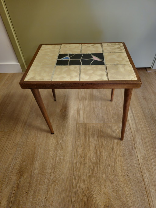 Table d'appoint vintage en mosaïque