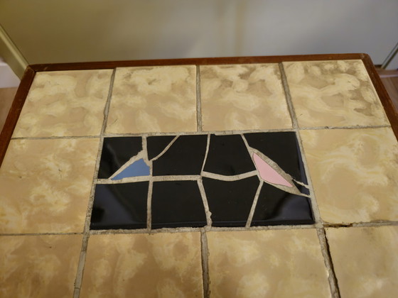 Image 1 of Tavolino laterale in mosaico vintage
