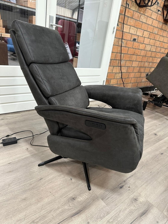 Image 1 of Hjort Kundsen Microleather Anthracite Relax Chair