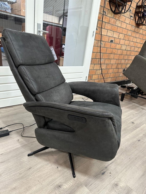 Image 1 of Hjort Kundsen Microleather Anthracite Relax Chair