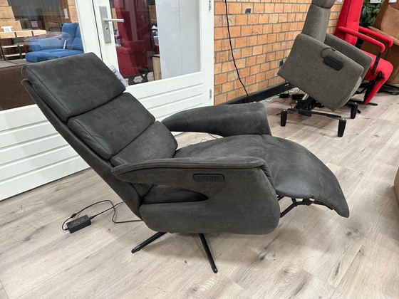 Image 1 of Hjort Kundsen Microleather Anthracite Relax Chair