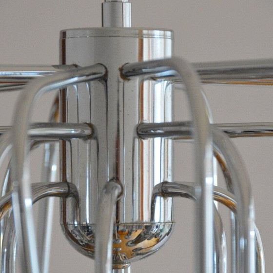 Image 1 of Vintage Sputnik Space age chandelier with 9 design lights, 1970s