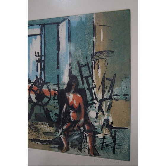 Image 1 of Incisione scandinava d'epoca firmata a mano da Josef Schibli, Svezia 1970