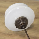 Lampada a sospensione Art Déco in opalino