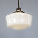 Lampada a sospensione Art Déco in opalino