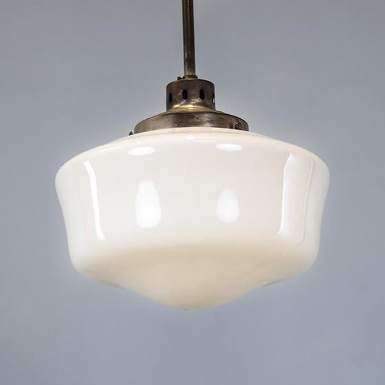 Image 1 of Art Deco Opaline Pendant Lamp