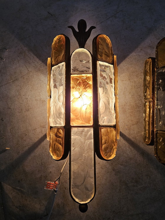 Image 1 of Two Wall Lights Albano Poli For Poliarte Italy