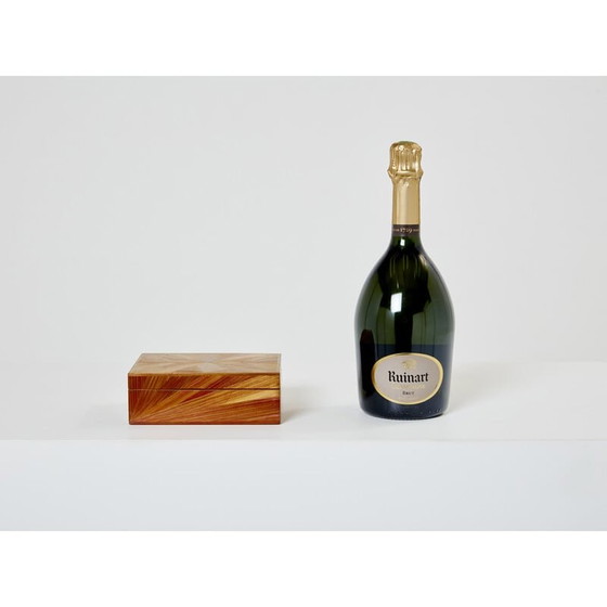 Image 1 of Vintage box in straw marquetry by Jean-Michel Frank, 1930s