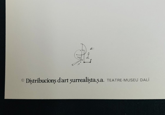 Image 1 of Salvador Dali, Signed With Registration In Impressum Copyright ' Distribucions Dart Surrealista.G.A. Teatre- Museu Dali'.