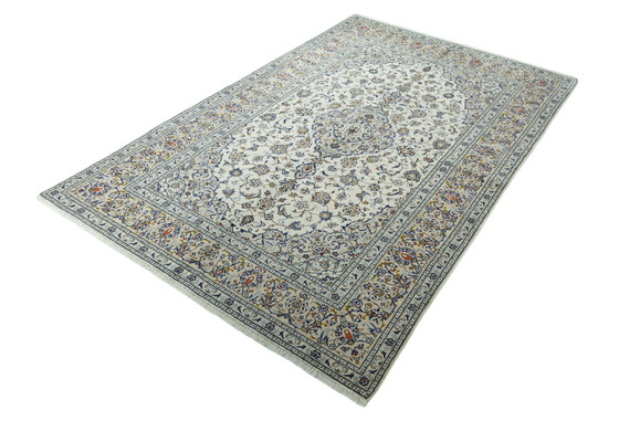 Image 1 of 303 X 196 Cm Hand-Knotted Keshan Rug In Beige