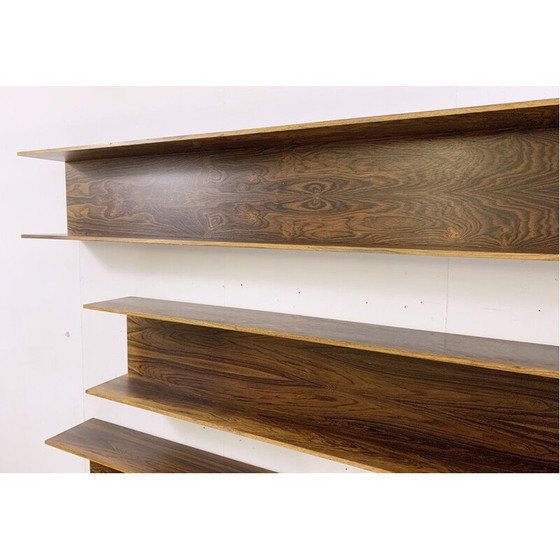 Image 1 of Set of 4 vintage wooden shelves, Italy 1960