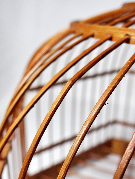 Image 1 of Decorative Chinese Bamboo Birdcage