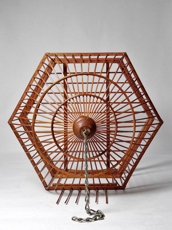 Image 1 of Decorative Chinese Bamboo Birdcage