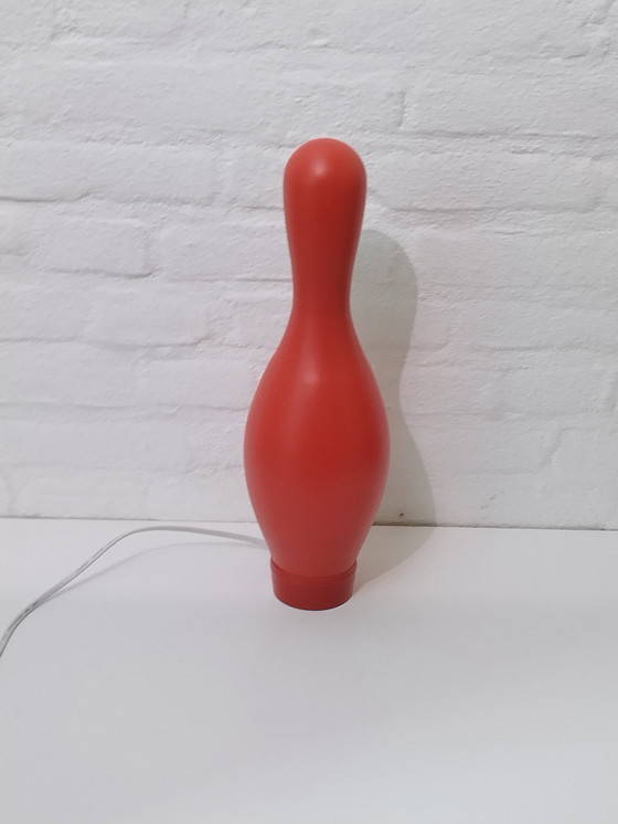 Image 1 of Knock-Off Bowling Pin Lamp - Josh Owen - Bozart - Red
