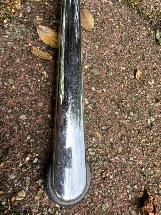 Image 1 of Sedia girevole vintage anni '60 cromata/similpelle