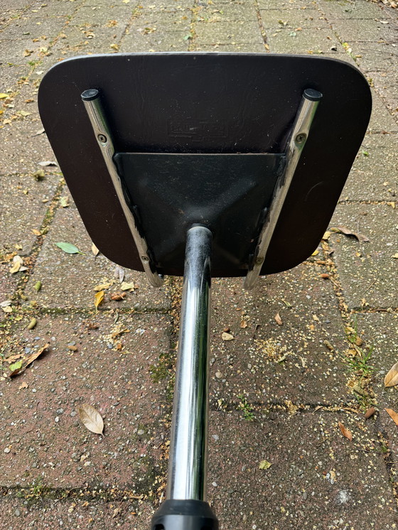 Image 1 of Chaise pivotante vintage 1960 chrome/skai