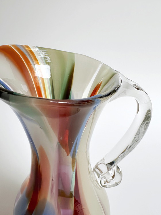 Image 1 of Vintage confetti anse verre