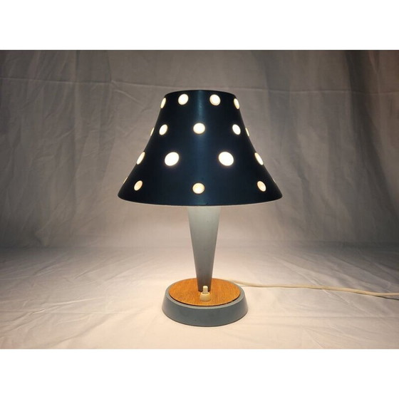 Image 1 of Vintage table lamp with metal shade "6217", 1950