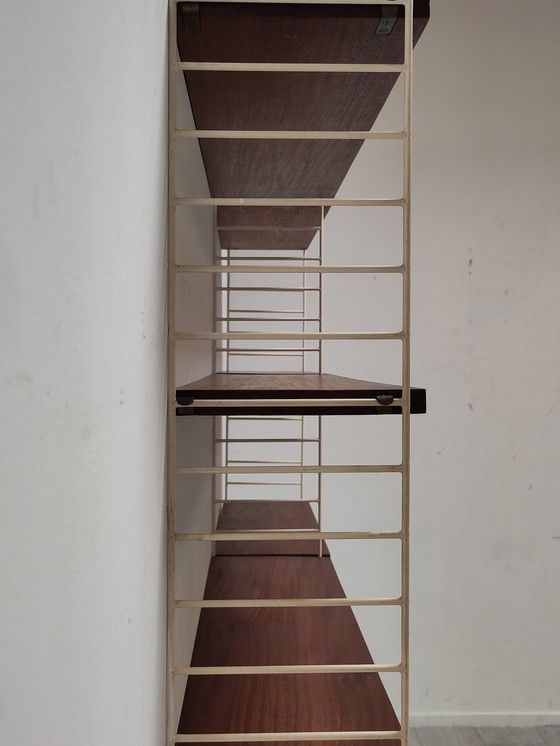 Image 1 of Nisse String Teak Wooden Bookshelf