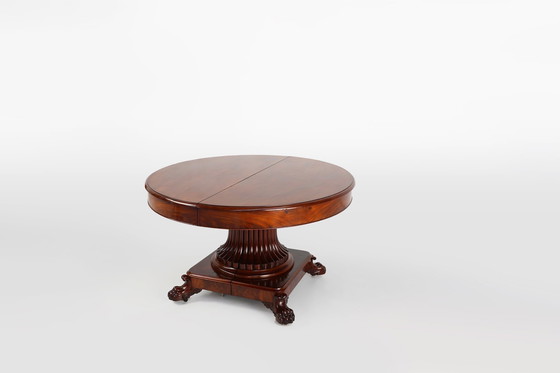 Image 1 of Mesa de comedor inglesa antigua extensible de estilo victoriano, ca. 1830