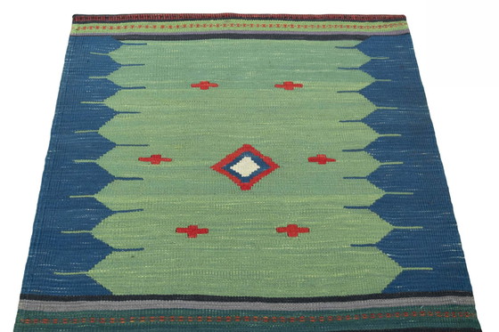 Image 1 of Hand-woven kilim fars made of wool - 101 X 98 Cm - New