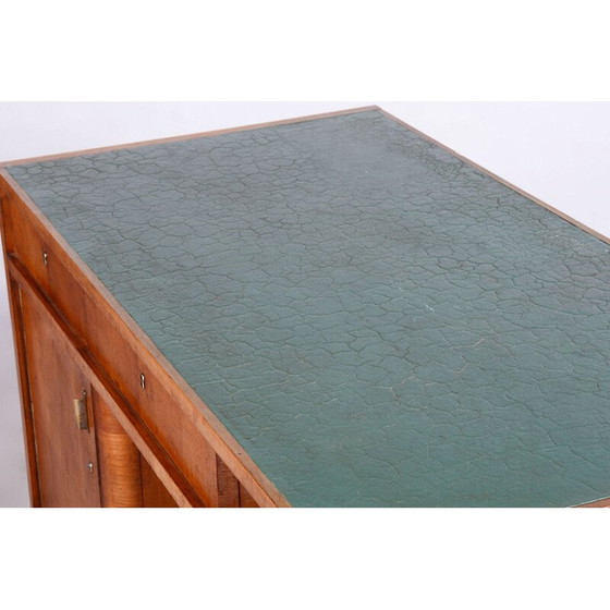 Image 1 of Vintage Art Deco cherry wood desk by J. Halabala for Up Zavody, Czechoslovakia 1930