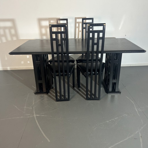 Dining Room Set Mackintosh Style '1980'