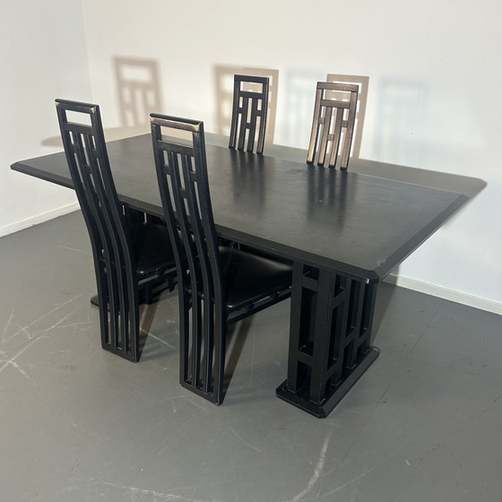 Image 1 of Dining Room Set Mackintosh Style '1980'