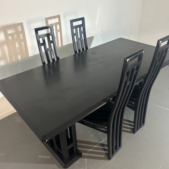 Image 1 of Dining Room Set Mackintosh Style '1980'